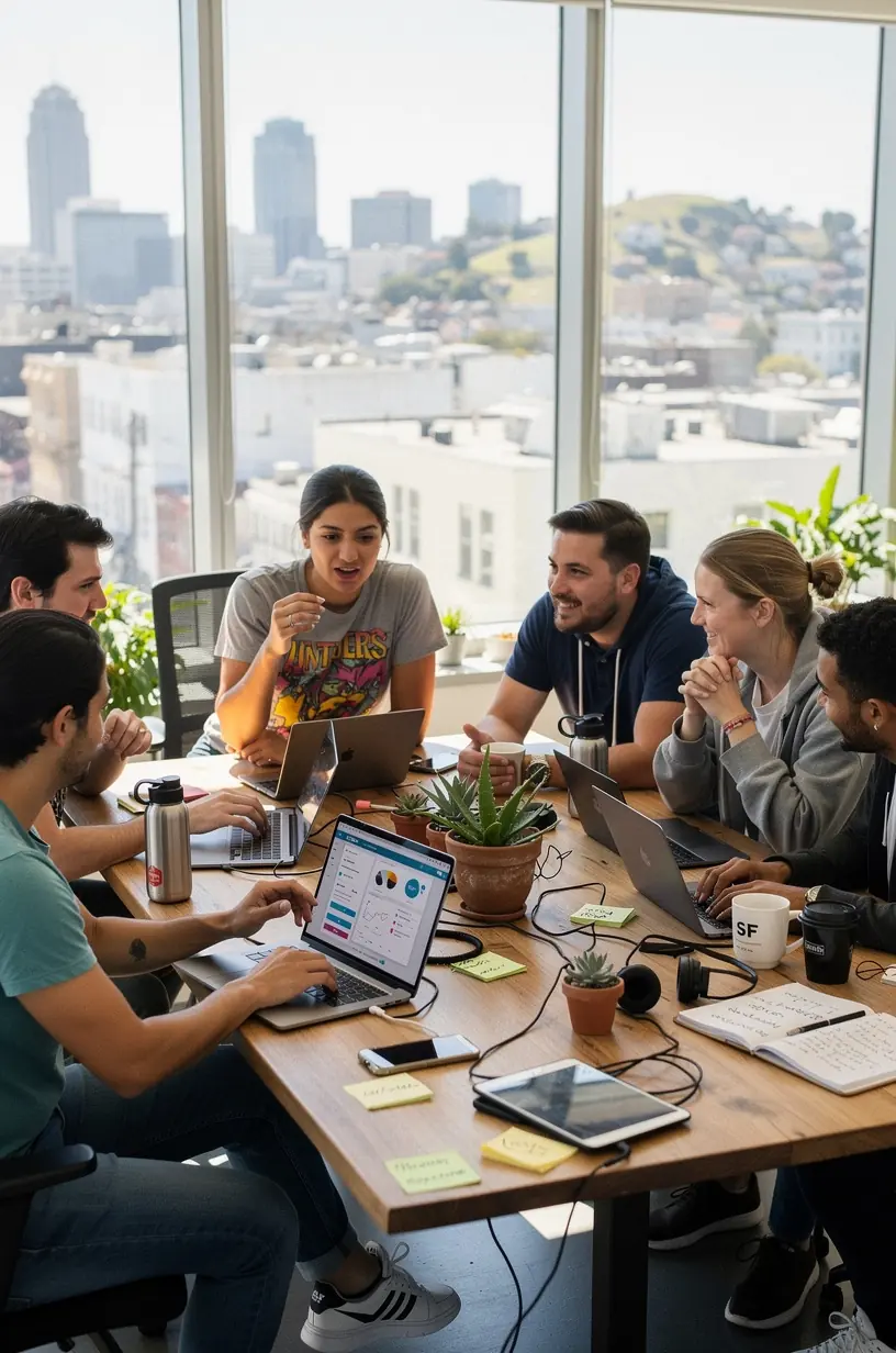 Modern office environment